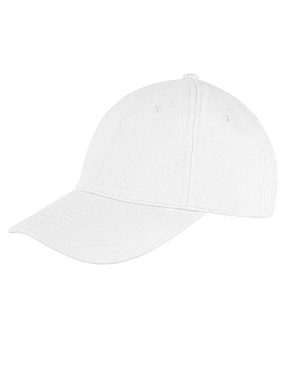 Result Headwear Memphis Brushed Cotton Low Profile Cap White