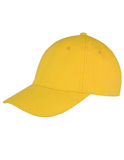 Result Headwear Memphis Brushed Cotton Low Profile Cap Yellow