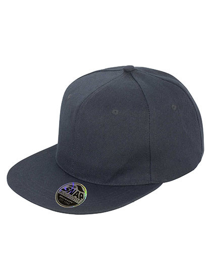 Result Headwear Bronx Original Flat Peak Snapback Cap Black