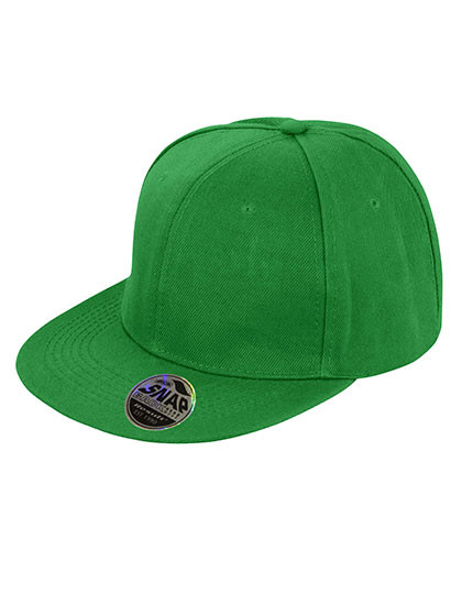 Result Headwear Bronx Original Flat Peak Snapback Cap Emerald Green