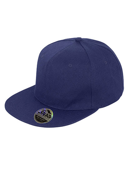 Result Headwear Bronx Original Flat Peak Snapback Cap Navy