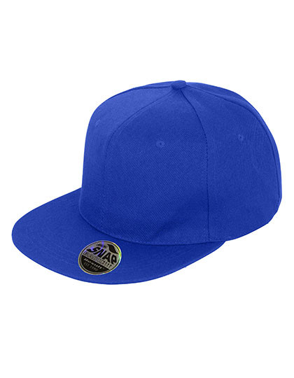 Result Headwear Bronx Original Flat Peak Snapback Cap Sapphire Blue