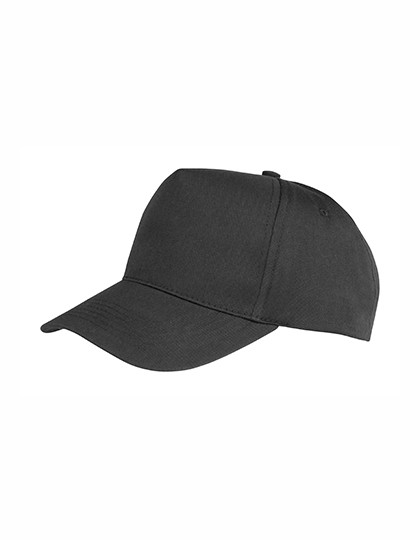 Result Headwear Junior Boston Printers Cap Black