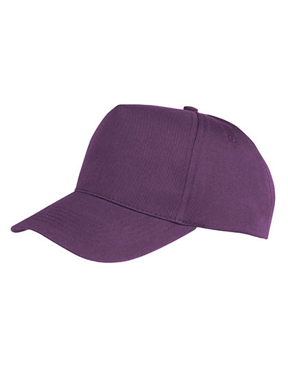 Result Headwear Boston Printers Cap Purple