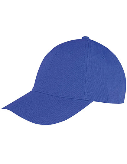 Result Headwear Memphis Brushed Cotton Low Profile Sandwich Peak Cap Royal