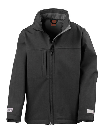 Result Junior Classic Soft Shell Jacket Black