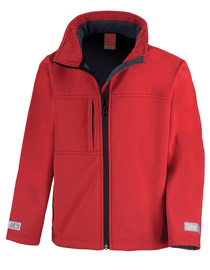 Result Junior Classic Soft Shell Jacket Red
