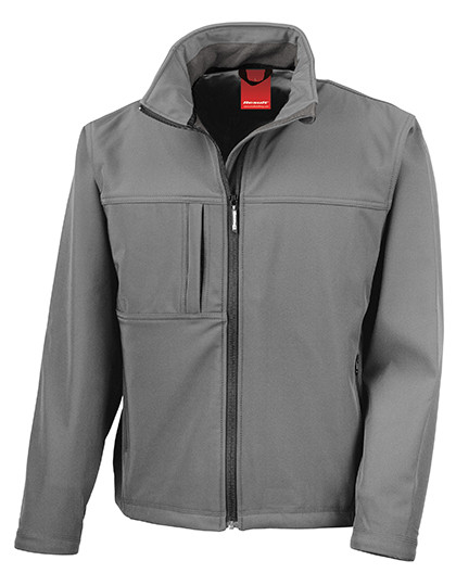 Result Classic Soft Shell Jacket Workguard Grey