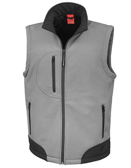 Result Soft Shell Bodywarmer Workguard Grey