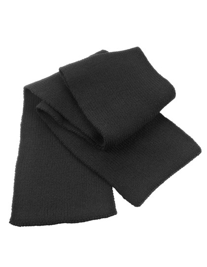 Result Winter Essentials Classic Heavy Knit Scarf Black