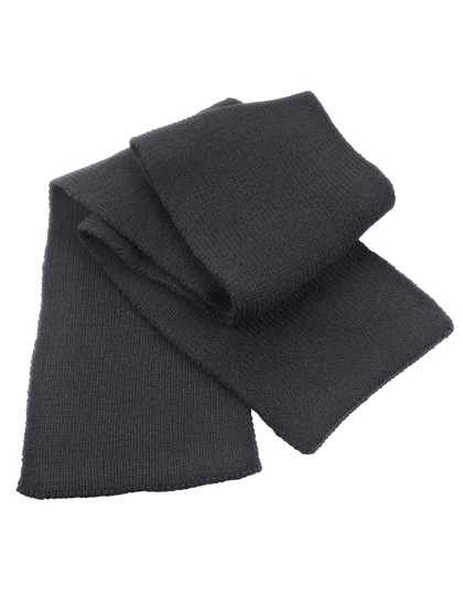 Result Winter Essentials Classic Heavy Knit Scarf Charcoal Grey