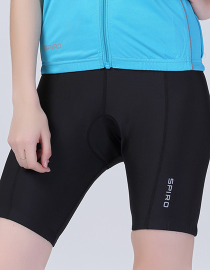 SPIRO Ladies Padded Bikewear Shorts Black