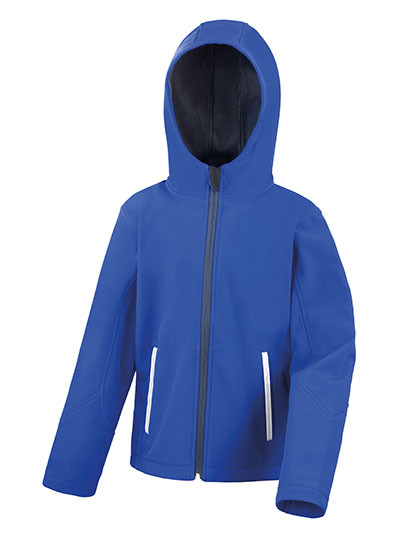 Result Core Junior TX Performance Hooded Soft Shell Jacket Royal