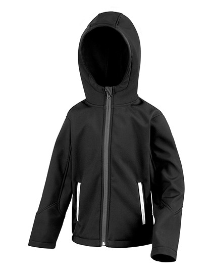 Result Core Youth TX Performance Hooded Soft Shell Jacket Black