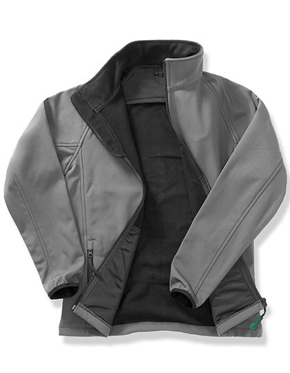 Result Genuine Recycled Men's Printable Softshell Jacket with Recycled Fleece Inner Charcoal