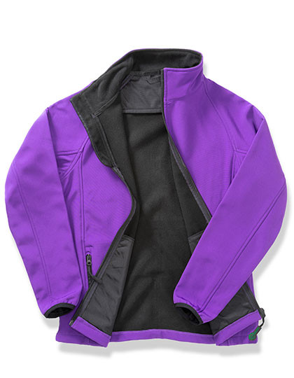 Result Genuine Recycled Men's Printable Softshell Jacket with Recycled Fleece Inner Purple