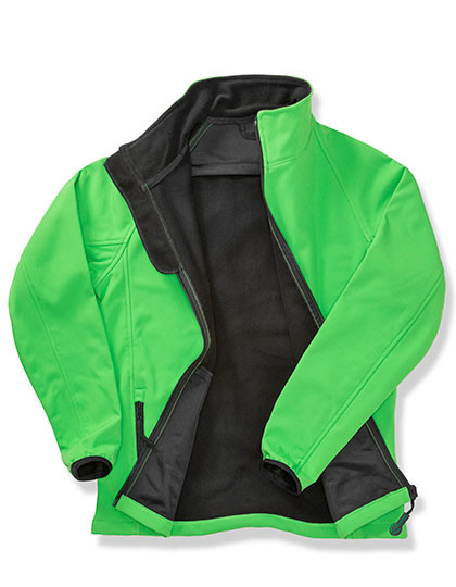 Result Genuine Recycled Men's Printable Softshell Jacket with Recycled Fleece Inner Vivid Green