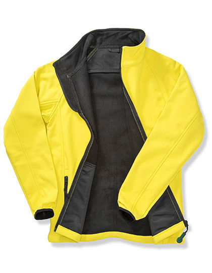 Result Genuine Recycled Men's Printable Softshell Jacket with Recycled Fleece Inner Yellow
