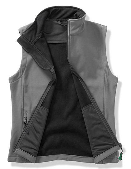 Result Core Women´s Printable Soft Shell Bodywarmer Charcoal