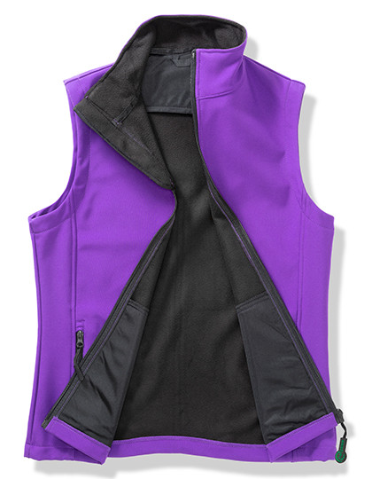 Result Core Women´s Printable Soft Shell Bodywarmer Purple
