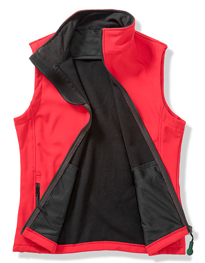Result Core Women´s Printable Soft Shell Bodywarmer Red