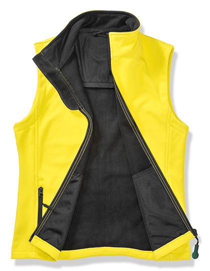 Result Core Women´s Printable Soft Shell Bodywarmer Yellow