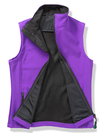 Result Core Printable Soft Shell Bodywarmer Purple