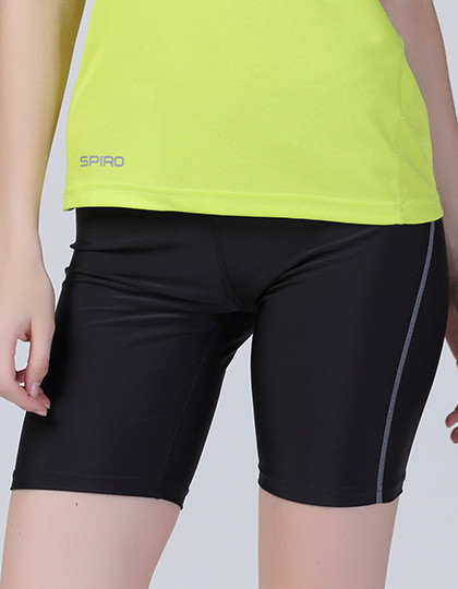 SPIRO Ladies Bodyfit Base Layer Shorts Black