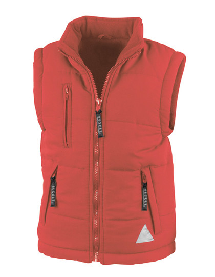 Result Junior Ultra Padded Bodywarmer Red