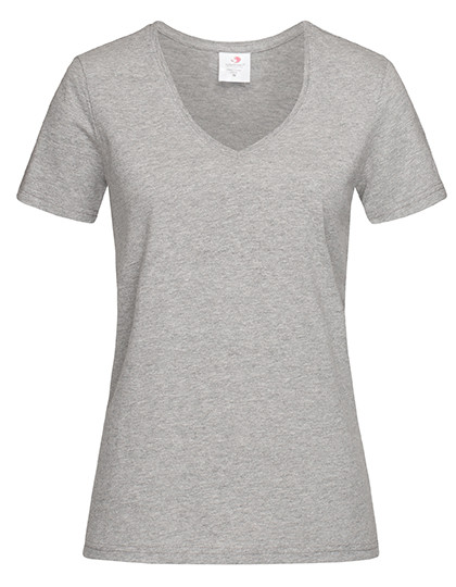 Stedman® Classic-T V-Neck Women Grey Heather