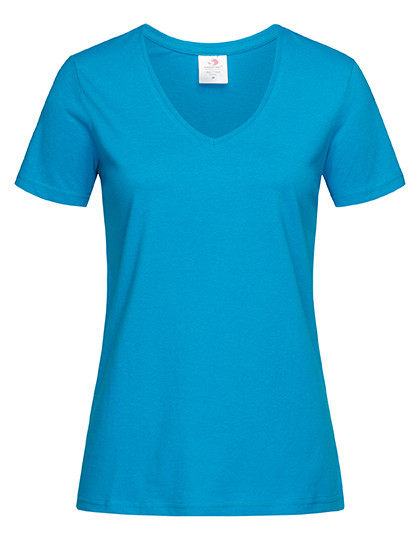 Stedman® Classic-T V-Neck Women Ocean Blue