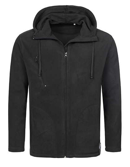 Stedman® Hooded Fleece Jacket Black Opal