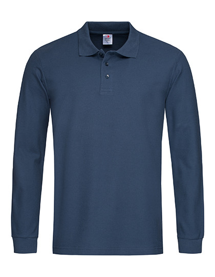 Stedman® Classic Polo Long Sleeve Navy Blue