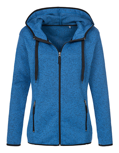 Stedman® Knit Fleece Jacket Women Blue Melange