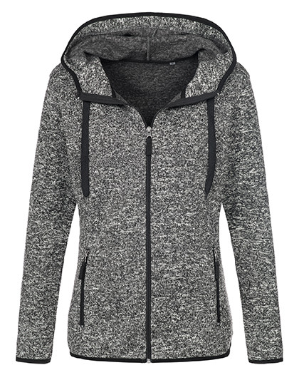 Stedman® Knit Fleece Jacket Women Dark Grey Melange