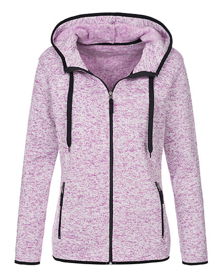 Stedman® Knit Fleece Jacket Women Purple Melange
