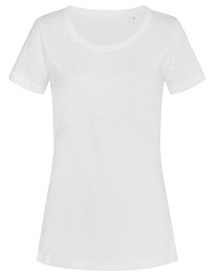 Stedman® Sharon Slub Crew Neck Women White