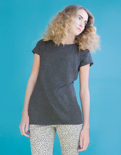 SF Women Ladies Fleck T-Shirt Black
