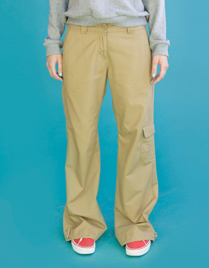 SF Women Ladies Cargo Trousers Sand