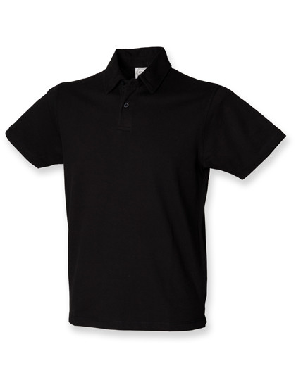 SF Men Men´s Short Sleeved Stretch Polo Black