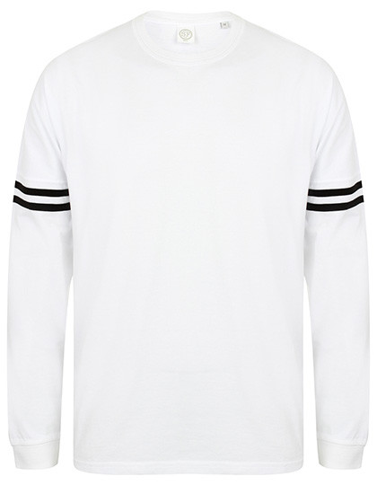 SF Men Unisex Drop Shoulder Slogan Top White