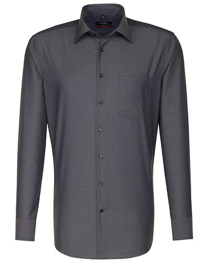 Seidensticker Men´s Shirt Regular Fit Long Sleeve Anthracite