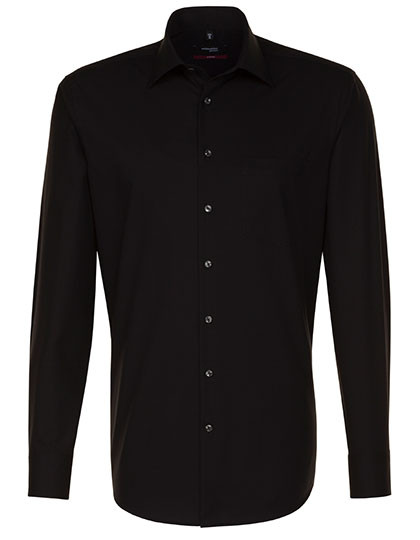 Seidensticker Men´s Shirt Regular Fit Long Sleeve Black