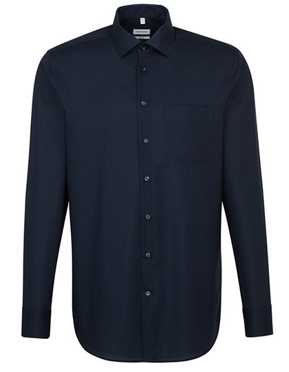 Seidensticker Men´s Shirt Regular Fit Long Sleeve Dark Blue