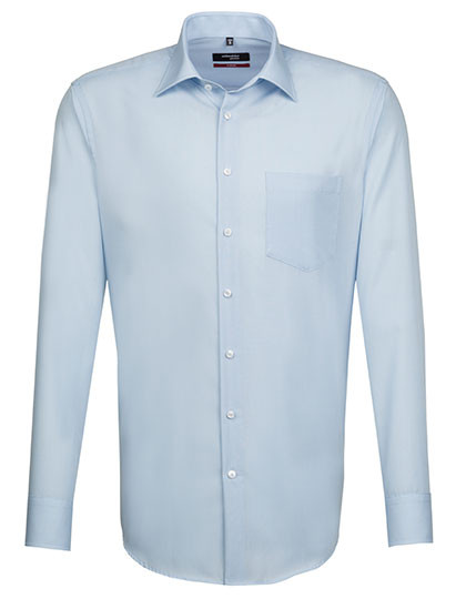 Seidensticker Men´s Shirt Regular Fit Long Sleeve Light Blue