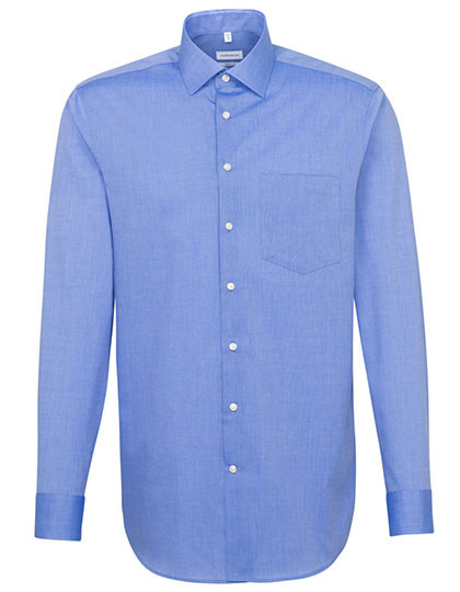 Seidensticker Men´s Shirt Regular Fit Long Sleeve Mid Blue