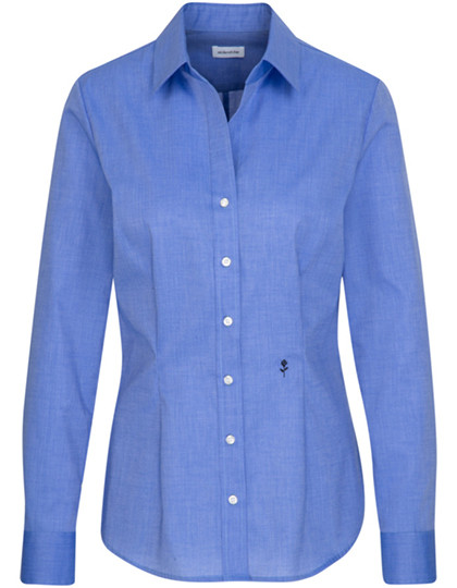 Seidensticker Women´s Blouse Slim Fit Long Sleeve Mid Blue