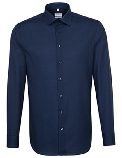 Seidensticker Men´s Shirt Slim Fit Long Sleeve Dark Blue