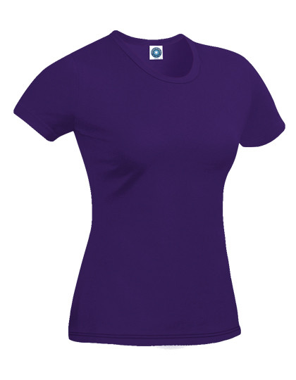 Starworld Ladies´ Organic Cotton T-Shirt Purple