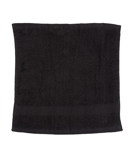 Towel City Luxury Face Cloth Black